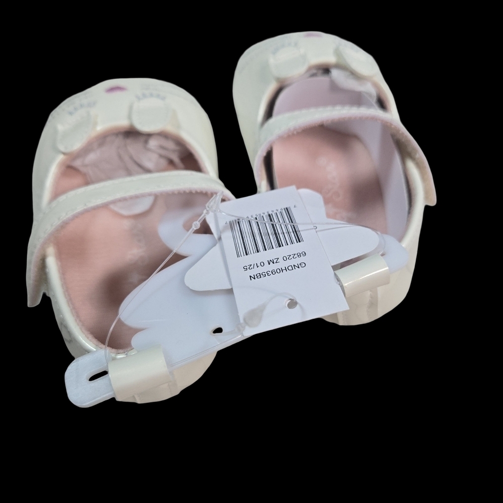Rising Star White Bunny Baby Shoes 6-9 Months - Picture 4 of 6